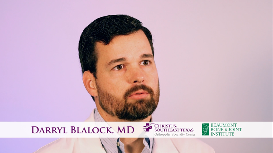 Our Team Dr. Darryl T. Blalock Beaumont Bone Joint Institute